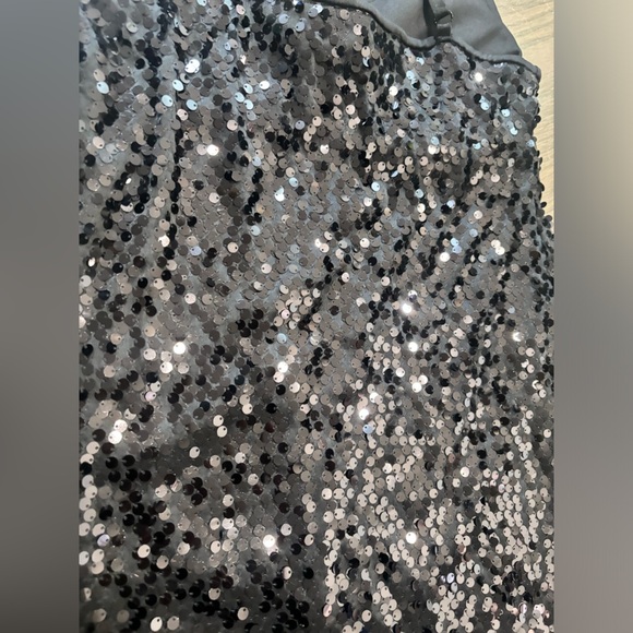 Vintage forever 21 spaghetti strap sleeveless sequin black dress women’s size s - Picture 4 of 4